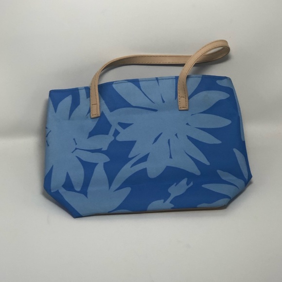 Blue and Tan Mini Hand Bag - Picture 3 of 5